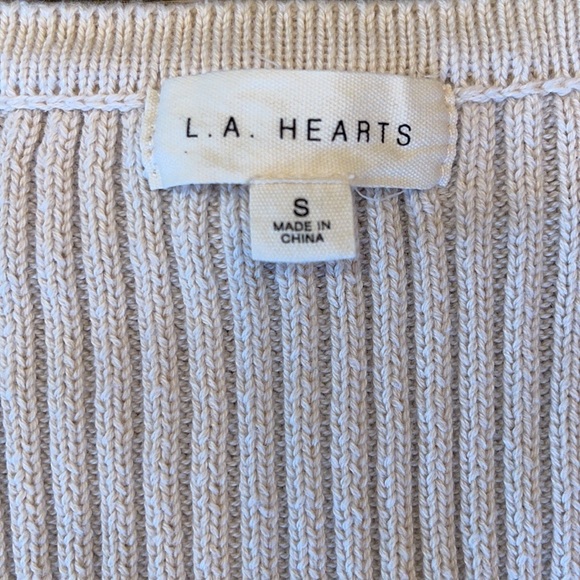 Womens La Hearts V-Neck Sweater - Picture 2 of 3